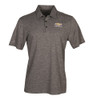 Chevrolet Gold Bowtie Heathered Adidas Polo Shirt - Charcoal Heather