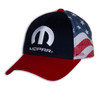 Mopar Red White Blue American Flag Mesh Hat (left)