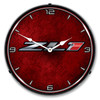 Camaro ZL1 Red LED Backlit Clock