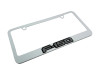 Ford F-150 White License Plate Frame (angle)