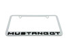 Ford Mustang GT White License Plate Frame