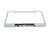 Ford Raptor White License Plate Frame