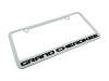 Jeep Grand Cherokee White License Plate Frame (angle)