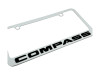 Jeep Compass White License Plate Frame (zoom)