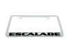 Cadillac Escalade White License Plate Frame