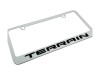 GMC Terrain White License Plate Frame (zoom)