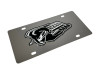 Dodge Ram Hemi Badge of Protest Stainless Steel License Plate (angled)