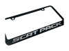 Dodge Scat Pack Black License Plate Frame - Mirror Letters (zoom)