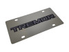 Ford Tremor Stainless Steel License Plate - Dark Lettering (angled)