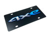 Jeep 4XE Carbon Stainless Steel License Plate (angled)