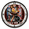 Fill'er Up Motorcycle LED Backlit Clock
