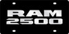 Dodge Ram 2500 Black Acrylic License Plate