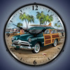 Woody Surfer Wagon Clock