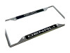 GMC Denali Chrome License Plate Frame - Black - 4 Hole (angled zoom)
