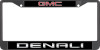 GMC Denali Black License Plate Frame - 2 Hole