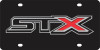 Ford F-150 STX Black Acrylic License Plate (alt view)