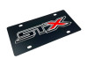 Ford F-150 STX Carbon Stainless Steel License Plate (angled)