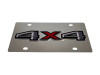 Ford 4X4 Stainless Steel License Plate - Color Logo