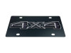 Ford 4X4 Carbon Stainless Steel License Plate - Dark Logo