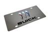 Buick Stainless Steel License Plate (angled)