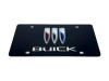 Buick Black Acrylic License Plate - Logo/Lettering