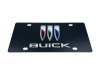 Buick Carbon Stainless Steel License Plate - Logo/Lettering
