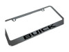 Buick Script Chrome License Plate Frame (angled zoom)