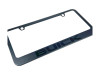 Buick Black License Plate Frame - Black Script (angled zoom)