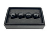 Chevrolet Bowtie Black Metal Valve Stem Caps (alt)