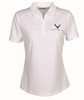 Women's C8 Corvette PGA Airflux Performance Polo Shirt (white)