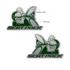 Scat Pack Bee Acrylic Badge in 2 Colors - (bee w/ Scat Pack Font in Silver/Black)