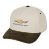 Chevrolet Gold Bowtie Corduroy Hat (Olive Green / Cream)