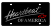 Chevrolet Heartbeat of America Black Acrylic License Plate - Mirror