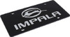 Chevrolet Impala Black Acrylic License Plate - Block Letters (angled)