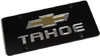 Chevrolet Tahoe Gold Bowtie Black Acrylic License Plate