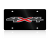 Chevrolet 4X4 Black Acrylic License Plate