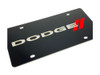 Dodge Stripe Black Acrylic License Plate - zoom