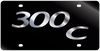 Chrysler 300C Black Acrylic License Plate