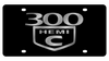 Chrysler 300C Hemi Black Acrylic License Plate