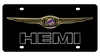 Chrysler Hemi Black Acrylic License Plate