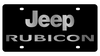 Jeep Rubicon Black Acrylic License Plate