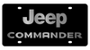 Jeep Commander Black Acrylic License Plate