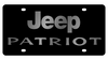 Jeep Patriot Black Acrylic License Plate