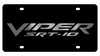 Dodge Viper SRT-10 Black Acrylic License Plate