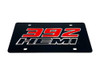 Hemi 392 Black Acrylic License Plate