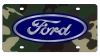 Ford Blue Oval Camo Acrylic License Plate