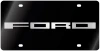 Ford Font Black Acrylic License Plate