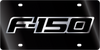 Ford F-150 Black Acrylic License Plate