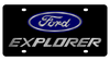Ford Explorer Black Acrylic License Plate
