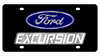 Ford Excursion Black Acrylic License Plate